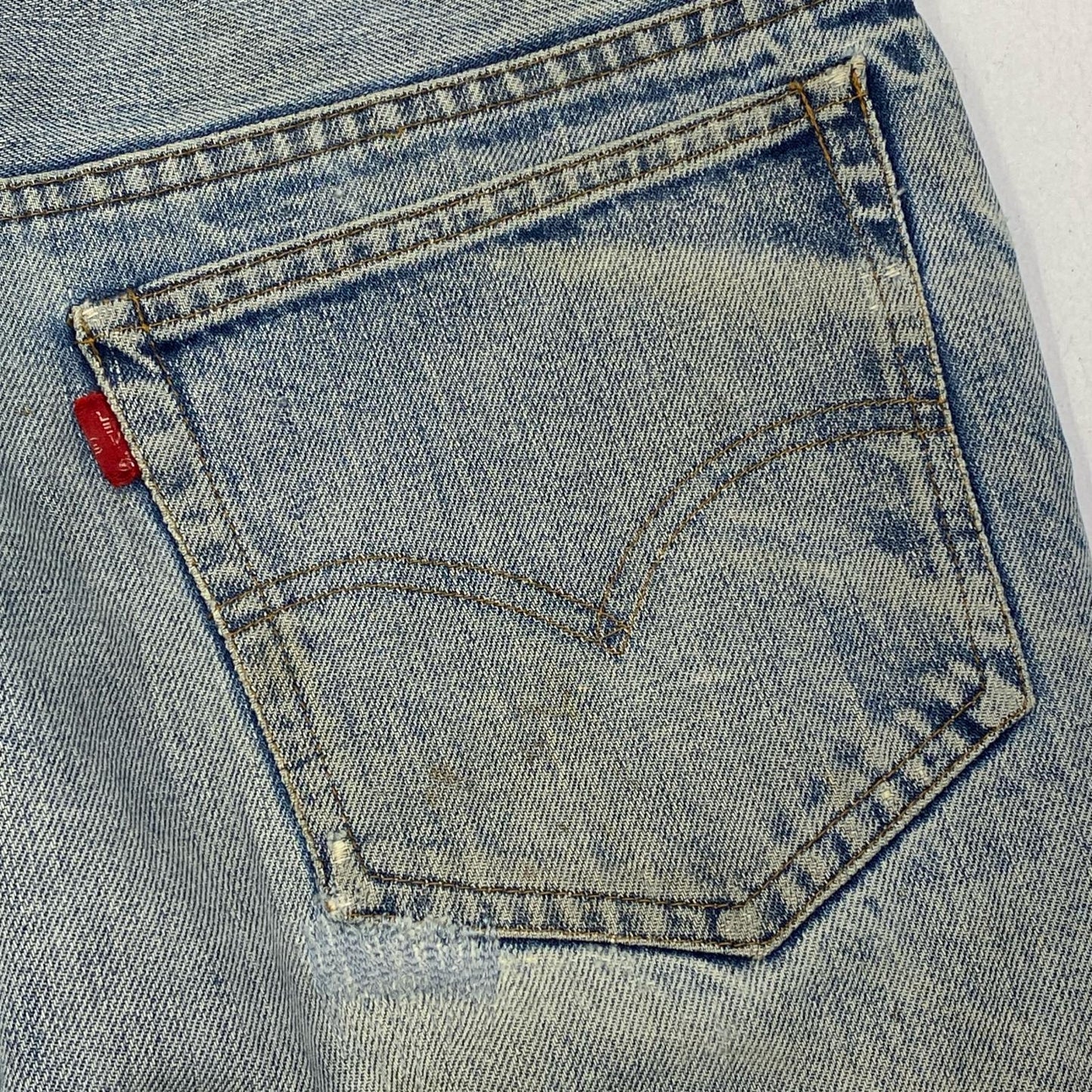 【中古】Levi's | リーバイス lot:517-0217 66前期 76年 9月 small e 裏ボタン2 黒カン デニムパンツ インディゴ サイズ：38【加古川店】