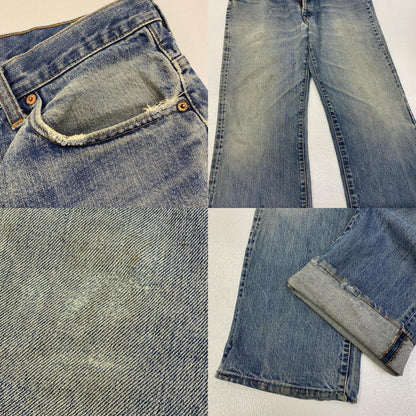 【中古】Levi's | リーバイス lot:517-0217 66前期 76年 9月 small e 裏ボタン2 黒カン デニムパンツ インディゴ サイズ：38【加古川店】