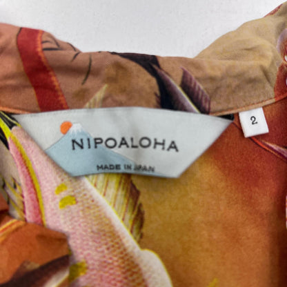 【中古】 nipoaloha 伊藤若冲『諸魚図』 その他トップス N21-RSH05 オレンジ サイズ：2【加古川店】