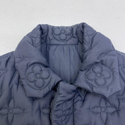 【中古】LOUIS VUITTON | ルイ・ヴィトン Monogram Light Padded Blouson ダウンジャケット ダークネイビー サイズ：46【加古川店】