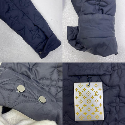 【中古】LOUIS VUITTON | ルイ・ヴィトン Monogram Light Padded Blouson ダウンジャケット ダークネイビー サイズ：46【加古川店】