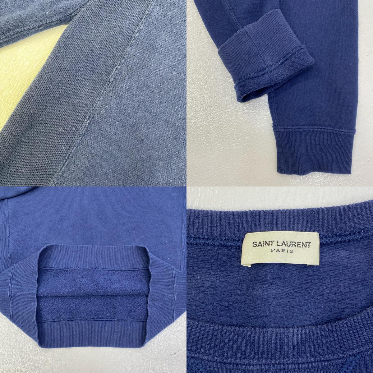 【中古】SAINT LAURENT | サンローラン 666979 Y36IP 国内正規品 スウェット ネイビー サイズ：M【加古川店】