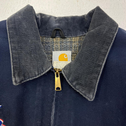 【中古】Carhartt | カーハート Detroit Jacket:企業ロゴ その他アウター ネイビー サイズ：XXXL【加古川店】