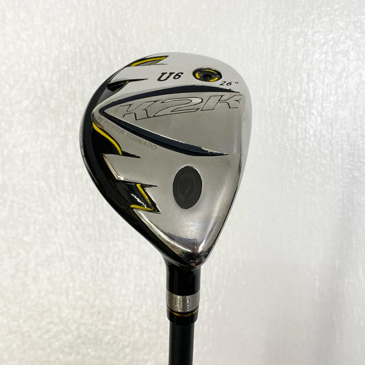 【中古】【ゴルフ用品】 KASCO | キャスコ シャフト長(in):約約40inch K2K (2021) U6 26 フレックスS ヘッドカバー付【加古川店】