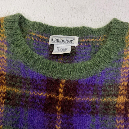 【中古】 GALLAGHER:MOHAIR CREWNECK KNIT ニット マルチカラー サイズ：L【加古川店】
