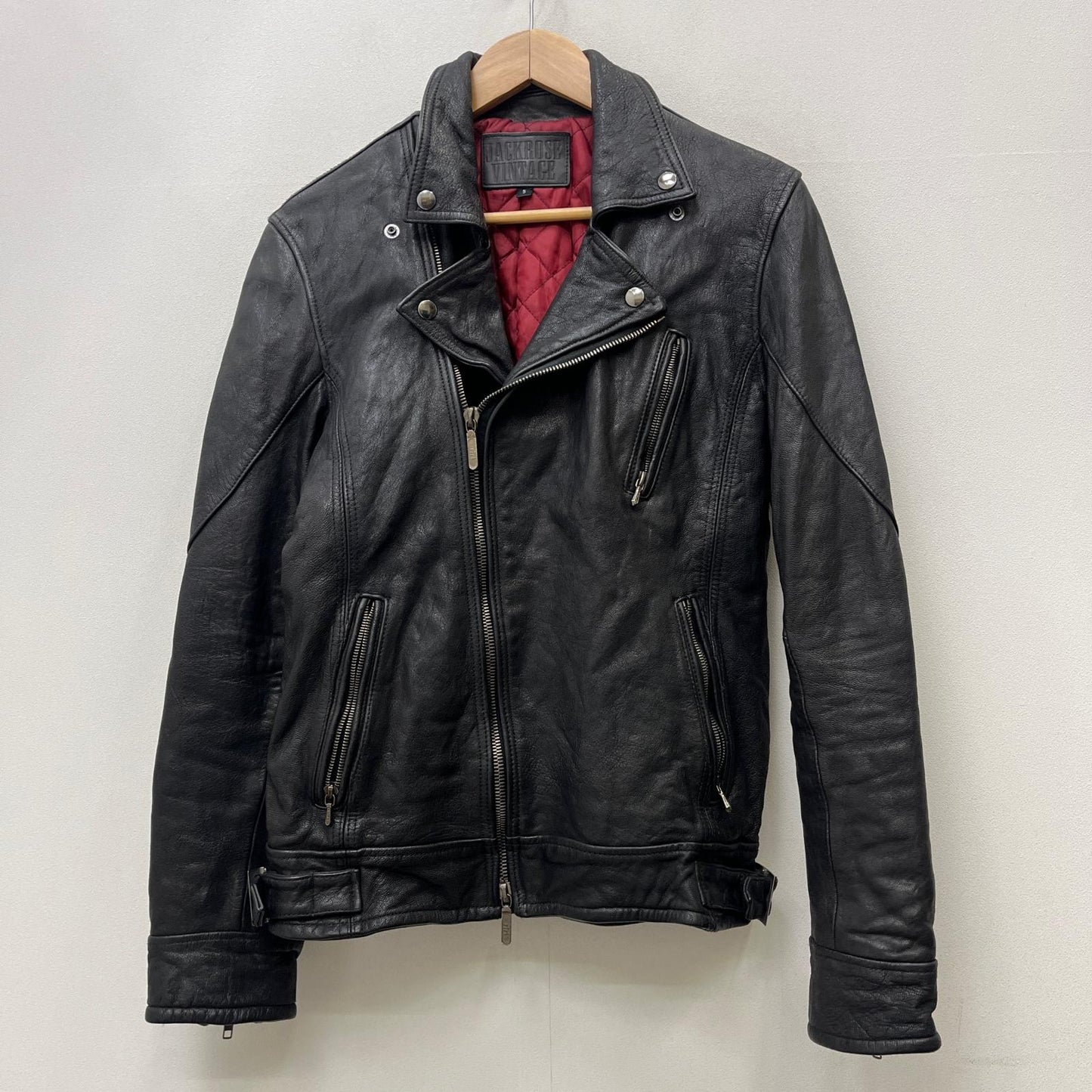 【中古】Jack rose | ジャックローズ ダブルライダースジャケット レザー 290703J ブラック サイズ：5【加古川店】
