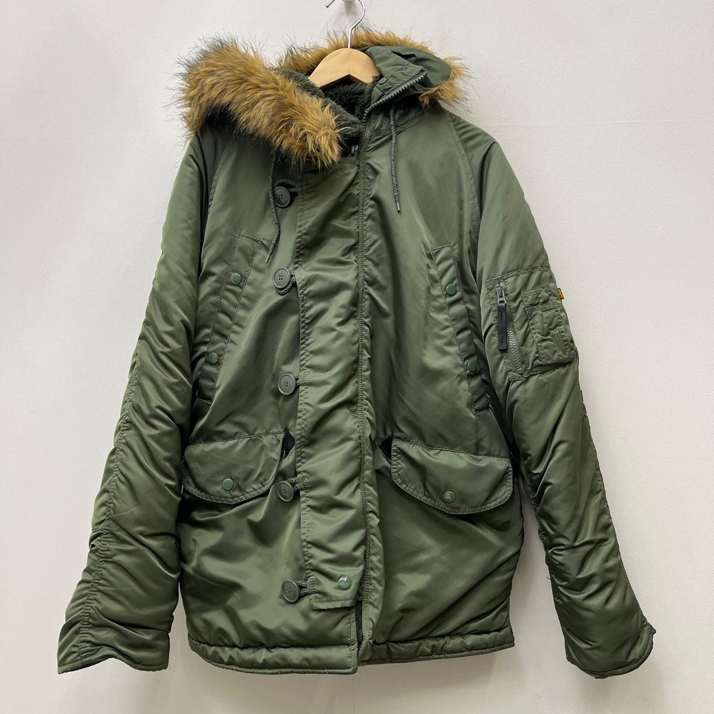 【中古】ALPHA | アルファ N-3B ミリタリーコート 1615-573-8335 グリーン サイズ：S【加古川店】