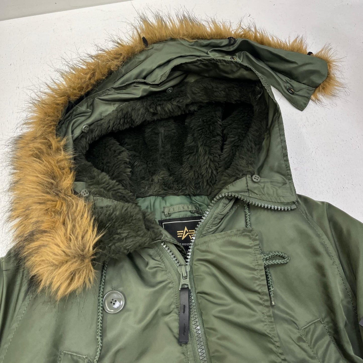 【中古】ALPHA | アルファ N-3B ミリタリーコート 1615-573-8335 グリーン サイズ：S【加古川店】