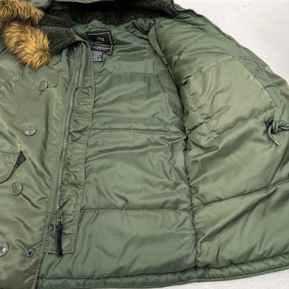 【中古】ALPHA | アルファ N-3B ミリタリーコート 1615-573-8335 グリーン サイズ：S【加古川店】