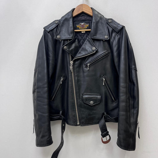 【中古】HARLEY-DAVIDSON | ハーレーダビットソン ダブルライダース レザー 40180 ブラック サイズ：S【加古川店】