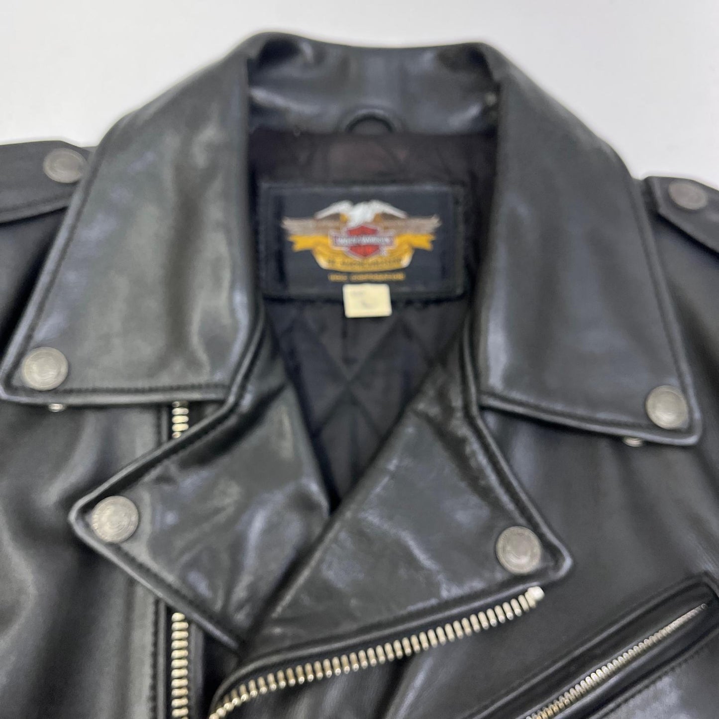 【中古】HARLEY-DAVIDSON | ハーレーダビットソン ダブルライダース レザー 40180 ブラック サイズ：S【加古川店】