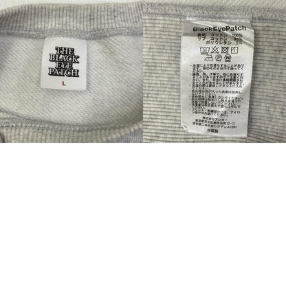 【中古】BlackEyePatch | ブラックアイパッチ SMALL OG LABEL DECO スウェット グレー サイズ：L【加古川店】