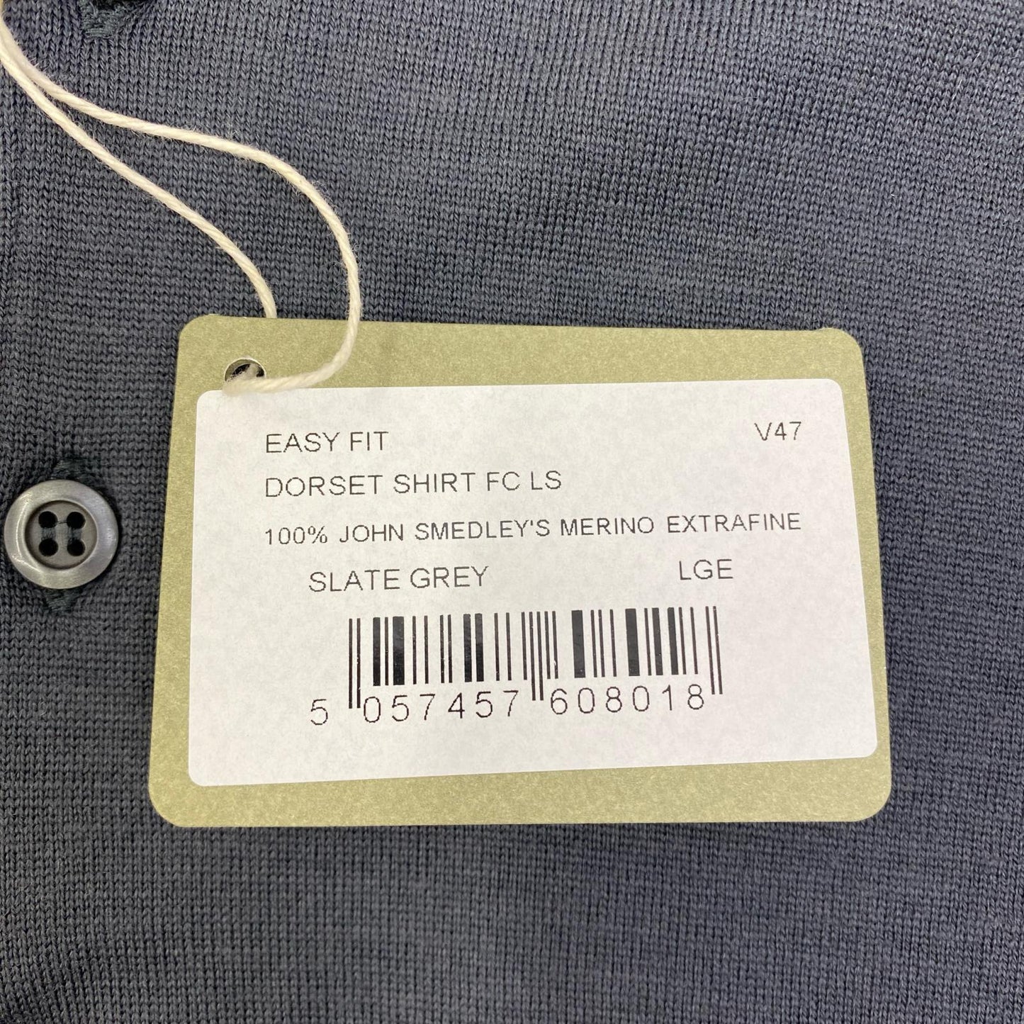 【中古】JOHN SMEDLEY | ジョンスメドレー DORSET SHIRT FC LS ポロシャツ グレー サイズ：L【加古川店】