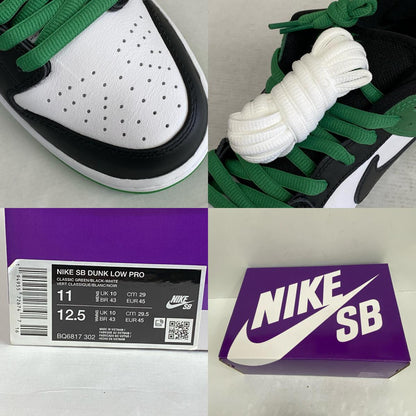 【中古】NIKE | ナイキ SB Dunk Low Pro 'Black and Classic Green' スニーカー BQ6817-302 グリーン 29cm【加古川店】