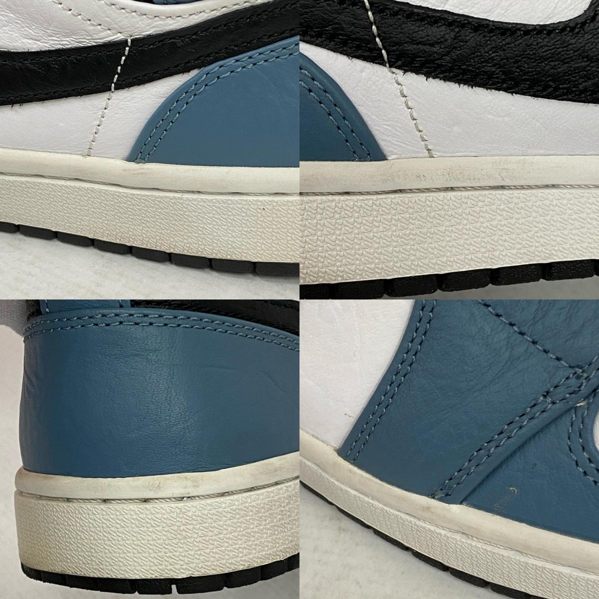 【中古】NIKE | ナイキ FACETASM × Nike Air Jordan 1 Mid 'White/Navy' スニーカー CU2802-100 ライトブルー 28.5cm【加古川店】