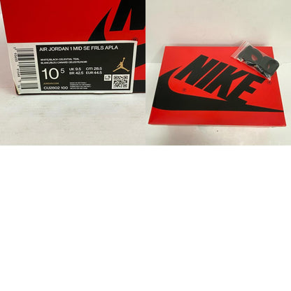 【中古】NIKE | ナイキ FACETASM × Nike Air Jordan 1 Mid 'White/Navy' スニーカー CU2802-100 ライトブルー 28.5cm【加古川店】