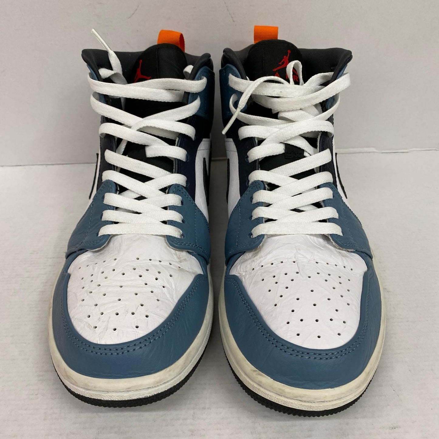 【中古】NIKE | ナイキ FACETASM × Nike Air Jordan 1 Mid 'White/Navy' スニーカー CU2802-100 ライトブルー 28.5cm【加古川店】