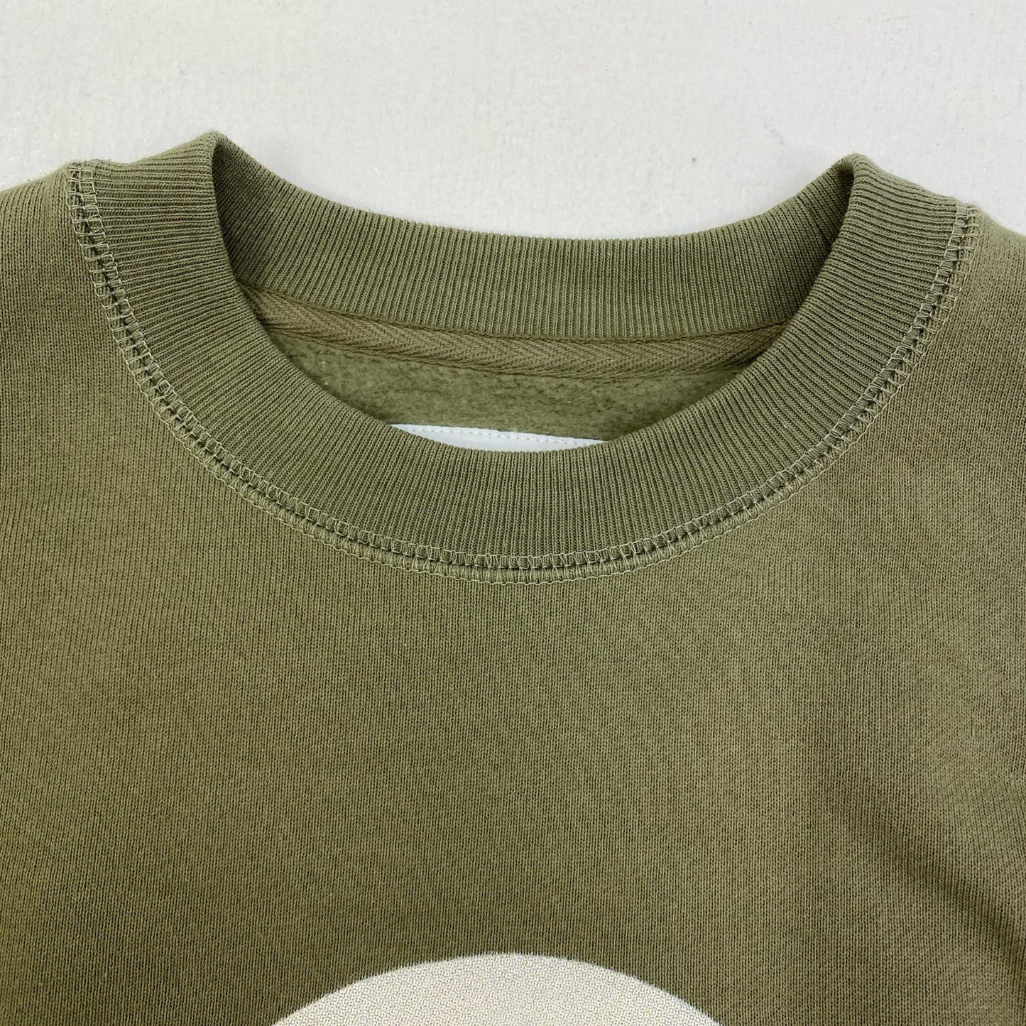 【中古】WHIMSY | ウィムジー SHY INTERNET USER CREWNECK スウェット wms-23aw2-028 カーキグリーン サイズ：L【加古川店】