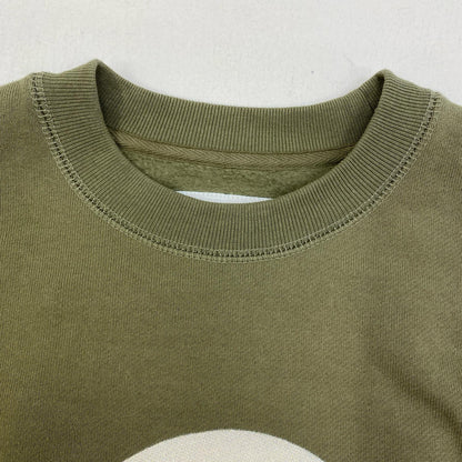 【中古】WHIMSY | ウィムジー SHY INTERNET USER CREWNECK スウェット wms-23aw2-028 カーキグリーン サイズ：L【加古川店】