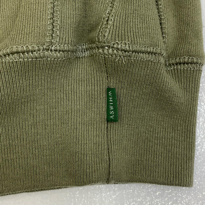 【中古】WHIMSY | ウィムジー SHY INTERNET USER CREWNECK スウェット wms-23aw2-028 カーキグリーン サイズ：L【加古川店】