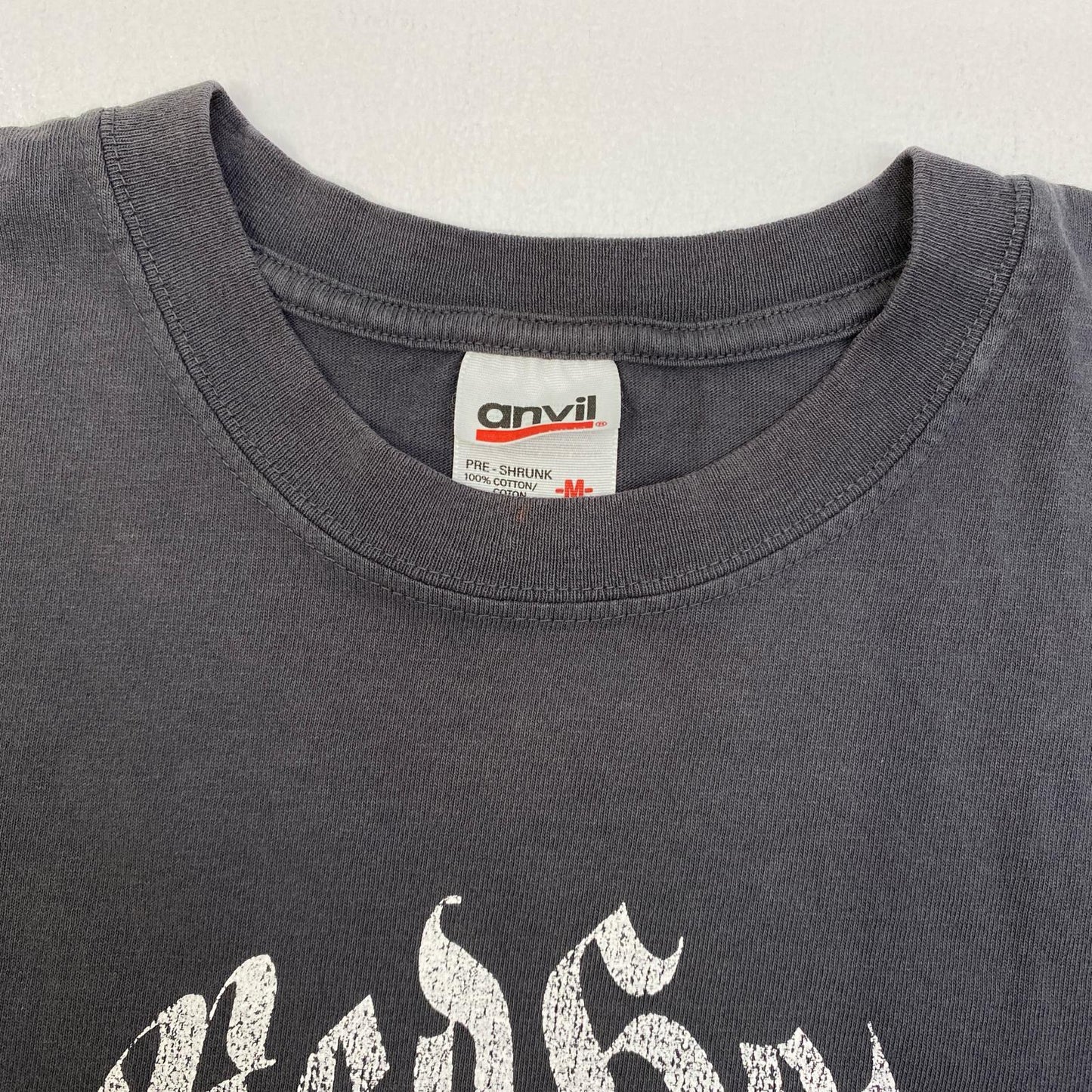 【中古】 red hot chili peppers:old english anvil 半袖Ｔシャツ ブラック サイズ：M【加古川店】
