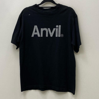 【中古】VINTAGE衣料 | ヴィンテージイリョウ flont logo:anvil 半袖Ｔシャツ ブラック サイズ：M【加古川店】