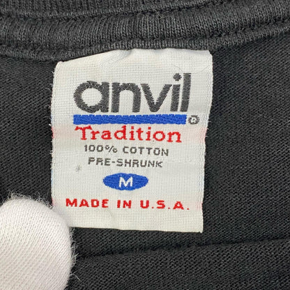 【中古】VINTAGE衣料 | ヴィンテージイリョウ flont logo:anvil 半袖Ｔシャツ ブラック サイズ：M【加古川店】