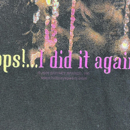 【中古】 britney spears:tour 2000 all sport 半袖Ｔシャツ ブラック サイズ：S【加古川店】
