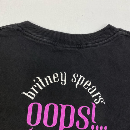 【中古】 britney spears:tour 2000 all sport 半袖Ｔシャツ ブラック サイズ：S【加古川店】