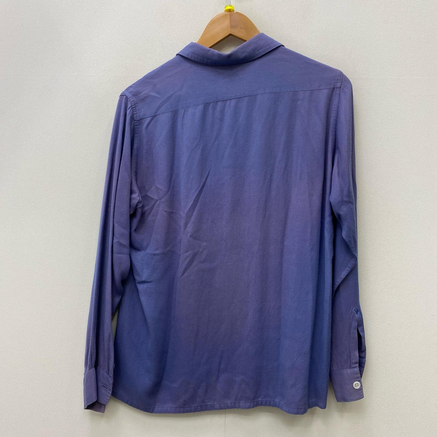 【中古】VINTAGE衣料 | ヴィンテージイリョウ rayon shirt 長袖シャツ ネイビー サイズ：S【加古川店】