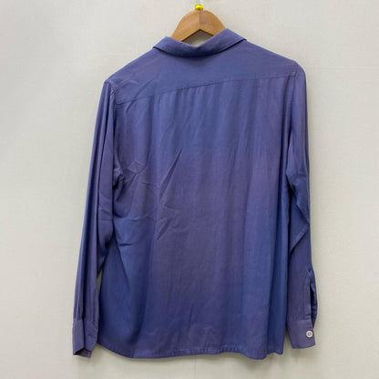 【中古】VINTAGE衣料 | ヴィンテージイリョウ rayon shirt 長袖シャツ ネイビー サイズ：S【加古川店】