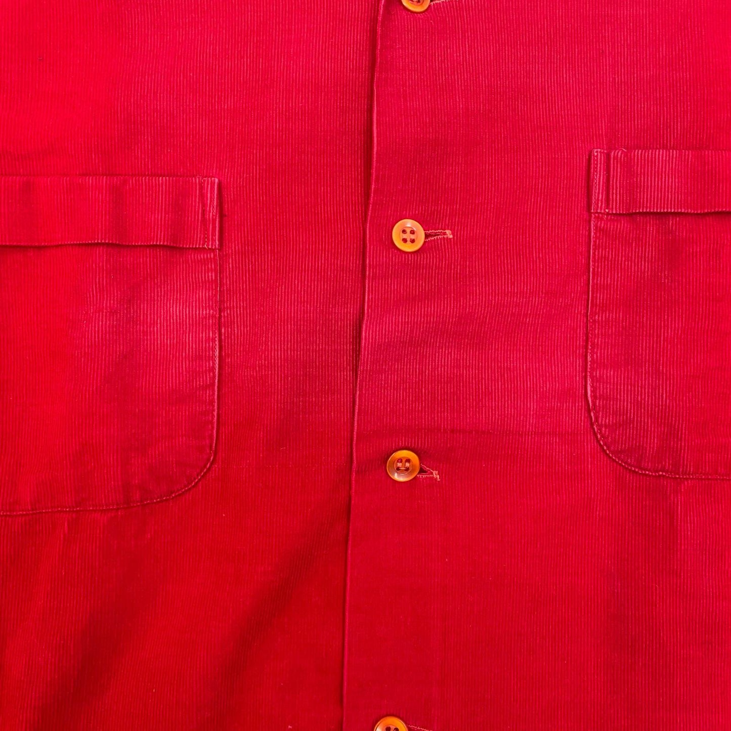【中古】VINTAGE衣料 | ヴィンテージイリョウ alexander's:corduroy cotton shirt 長袖シャツ レッド サイズ：M【加古川店】