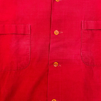 【中古】VINTAGE衣料 | ヴィンテージイリョウ alexander's:corduroy cotton shirt 長袖シャツ レッド サイズ：M【加古川店】