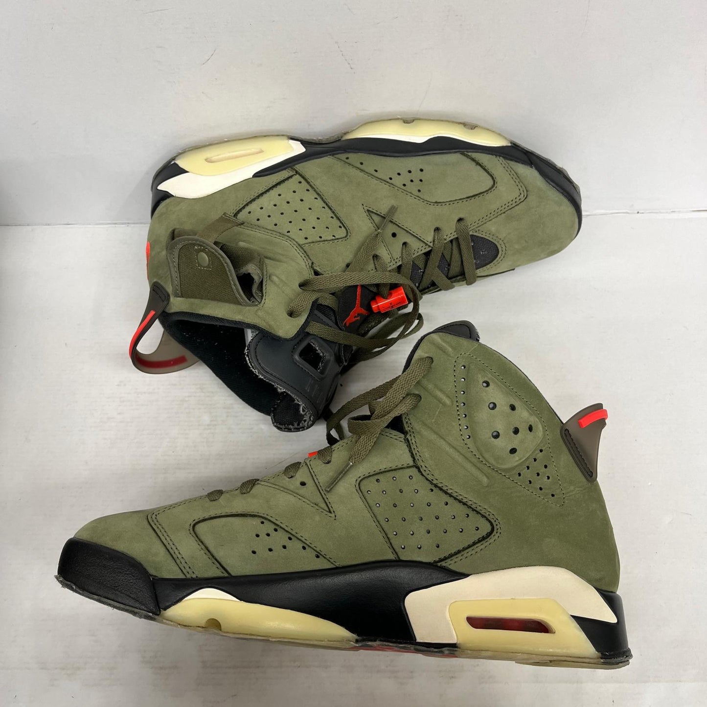 【中古】NIKE | ナイキ TravisScott×AirJordan6Retro'Medium Olive' スニーカー CN1084-200 カーキ 29cm【加古川店】
