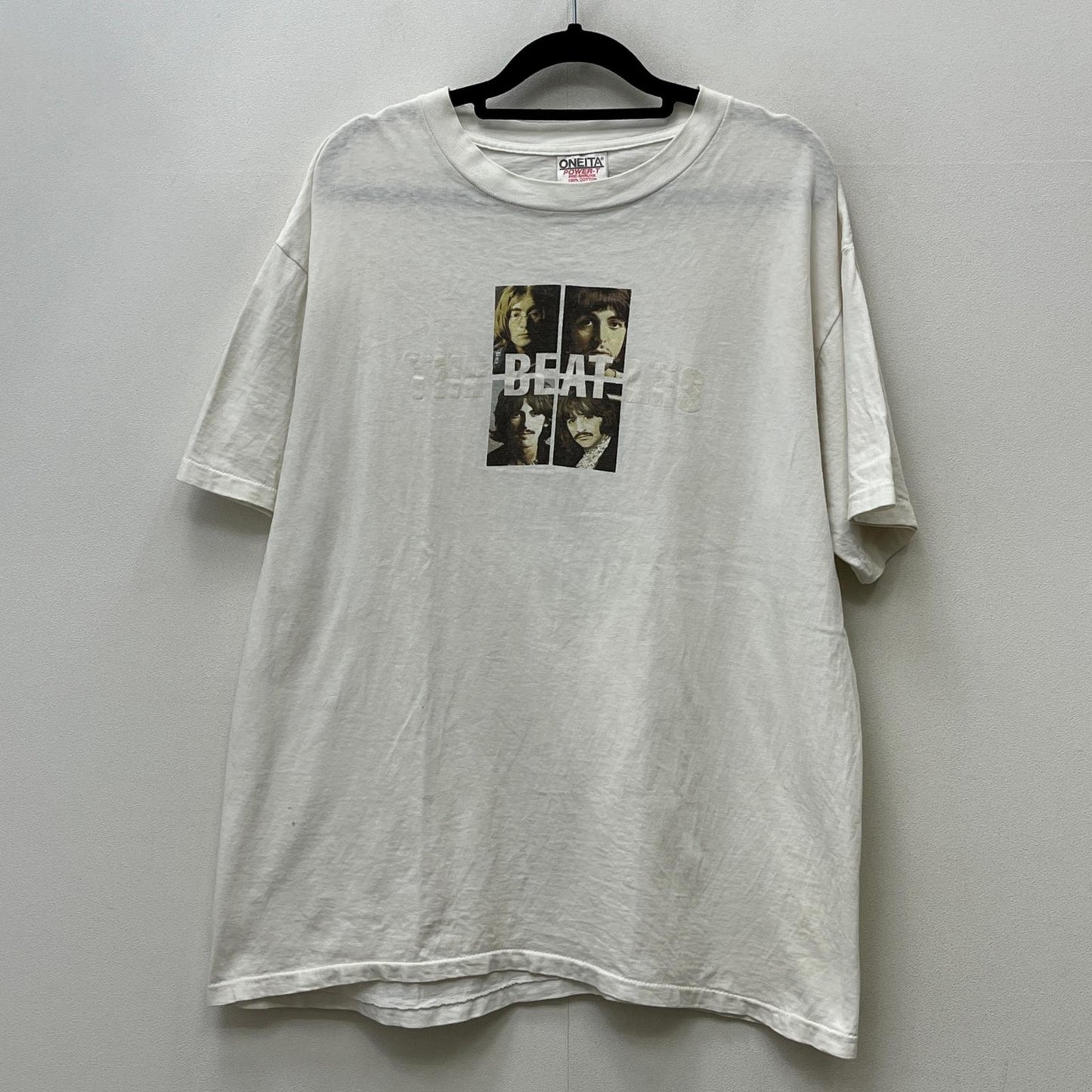 【中古】 the beatles:the white album 半袖Ｔシャツ ホワイト サイズ：L【加古川店】