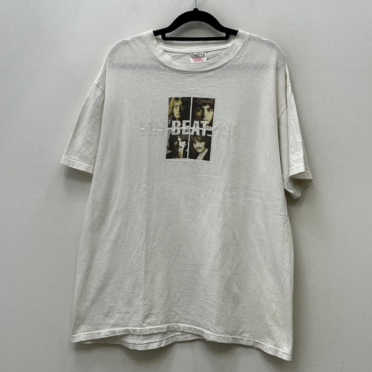 【中古】 the beatles:the white album 半袖Ｔシャツ ホワイト サイズ：L【加古川店】