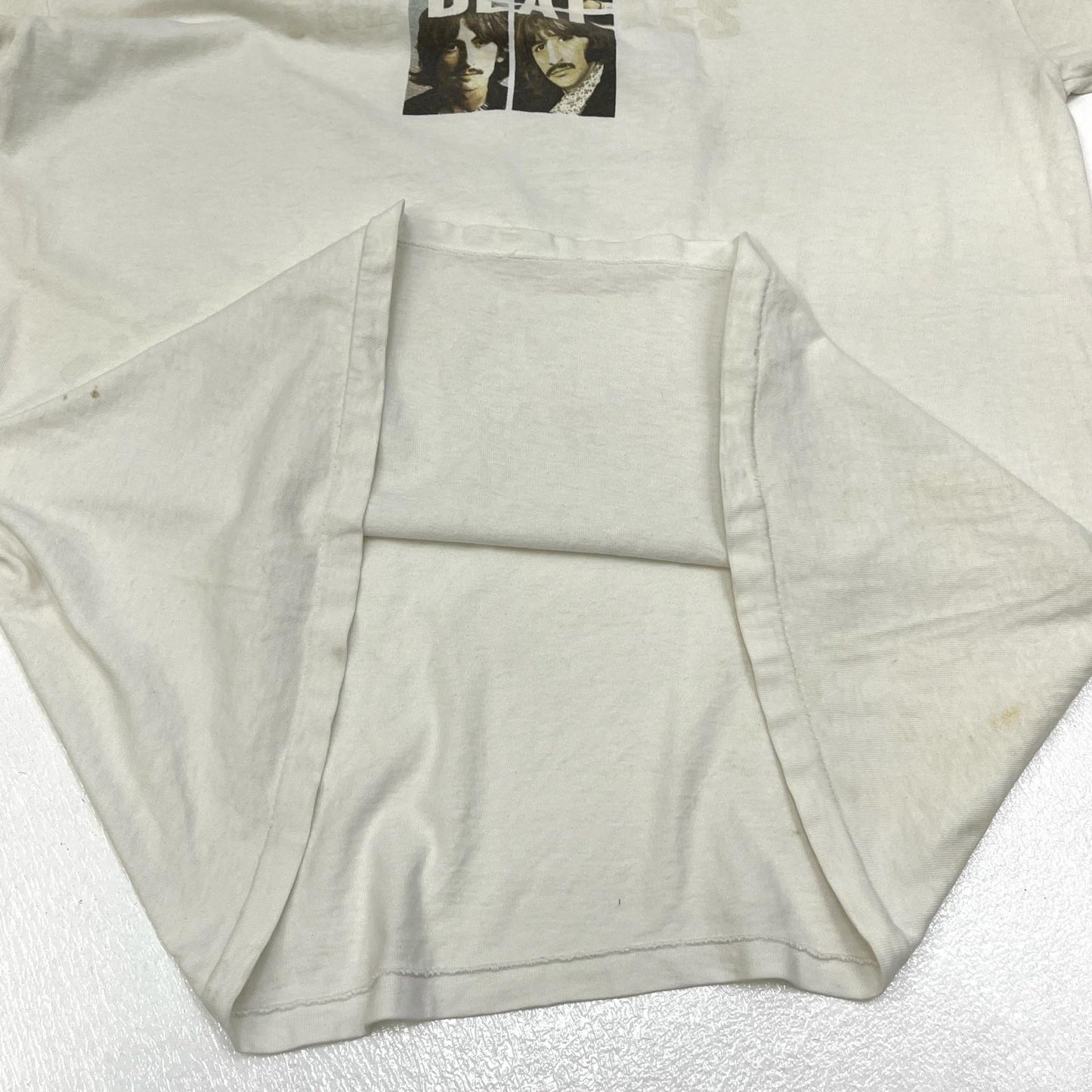【中古】 the beatles:the white album 半袖Ｔシャツ ホワイト サイズ：L【加古川店】