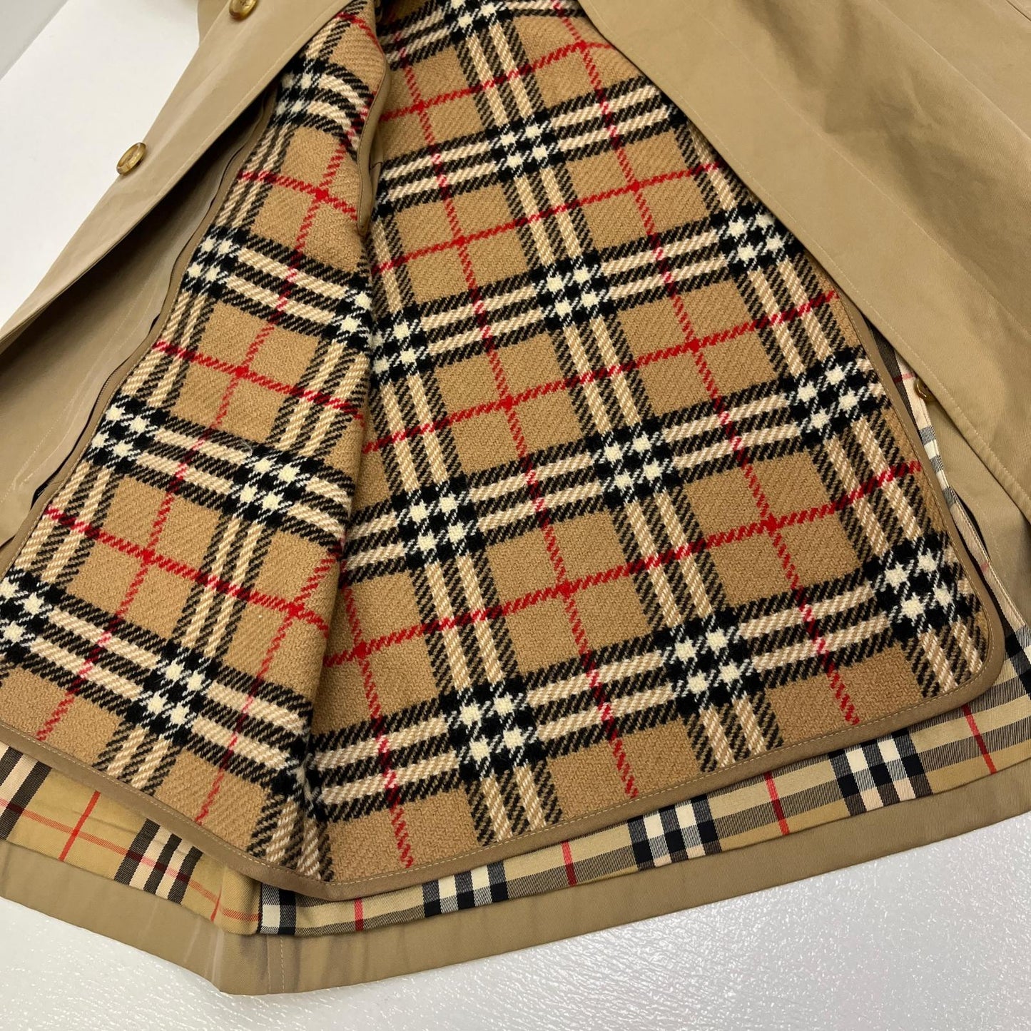【中古】Burberry's | バーバリーズ ノバチェックライナー付き ステンカラーコート ステンカラーコート C96B ベージュ【加古川店】