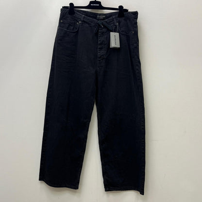 【中古】BALENCIAGA | バレンシアガ Drawstring Baggy Jeans デニムパンツ 786643 ブラック サイズ：M【加古川店】