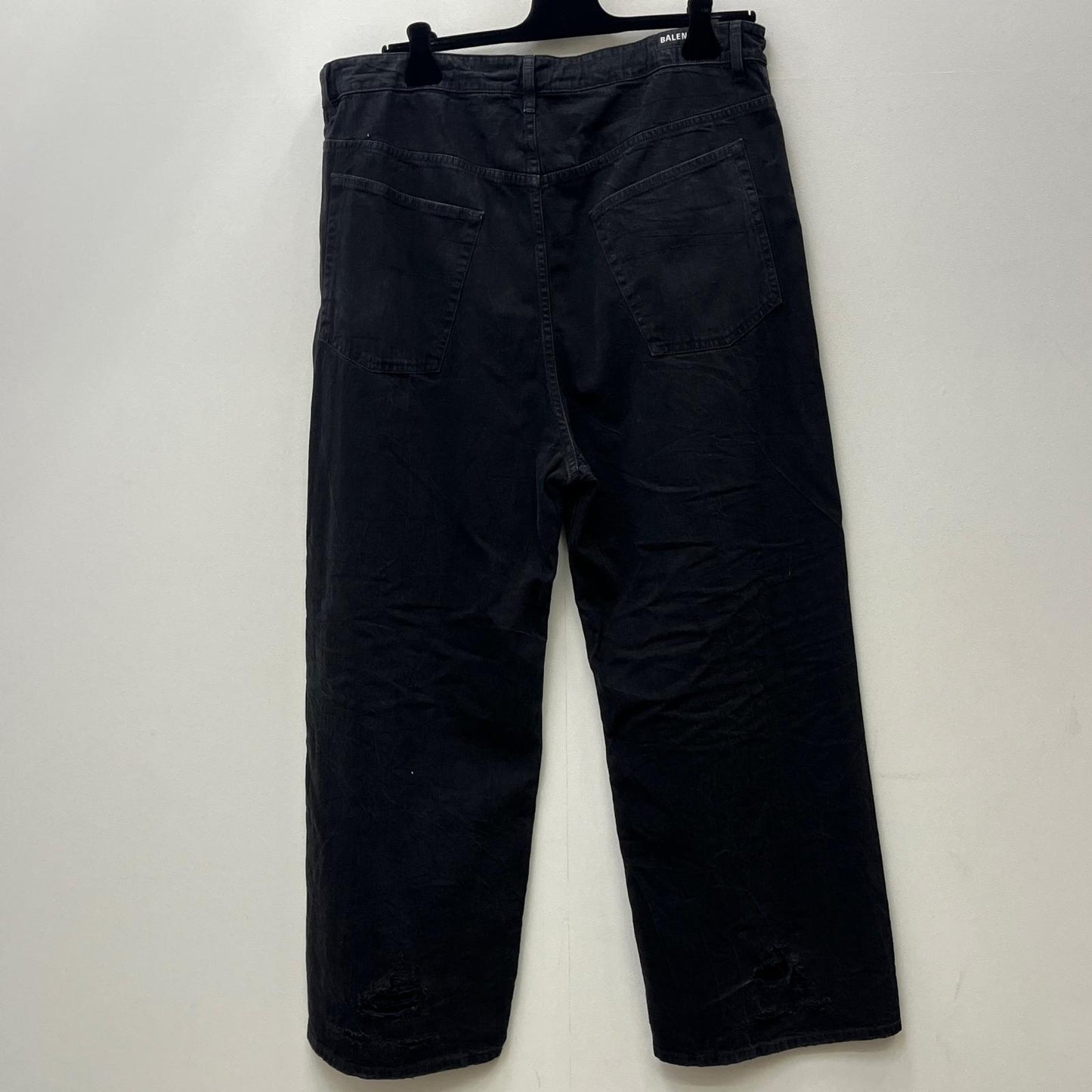 【中古】BALENCIAGA | バレンシアガ Drawstring Baggy Jeans デニムパンツ 786643 ブラック サイズ：M【加古川店】