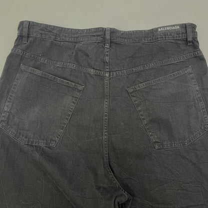 【中古】BALENCIAGA | バレンシアガ Drawstring Baggy Jeans デニムパンツ 786643 ブラック サイズ：M【加古川店】