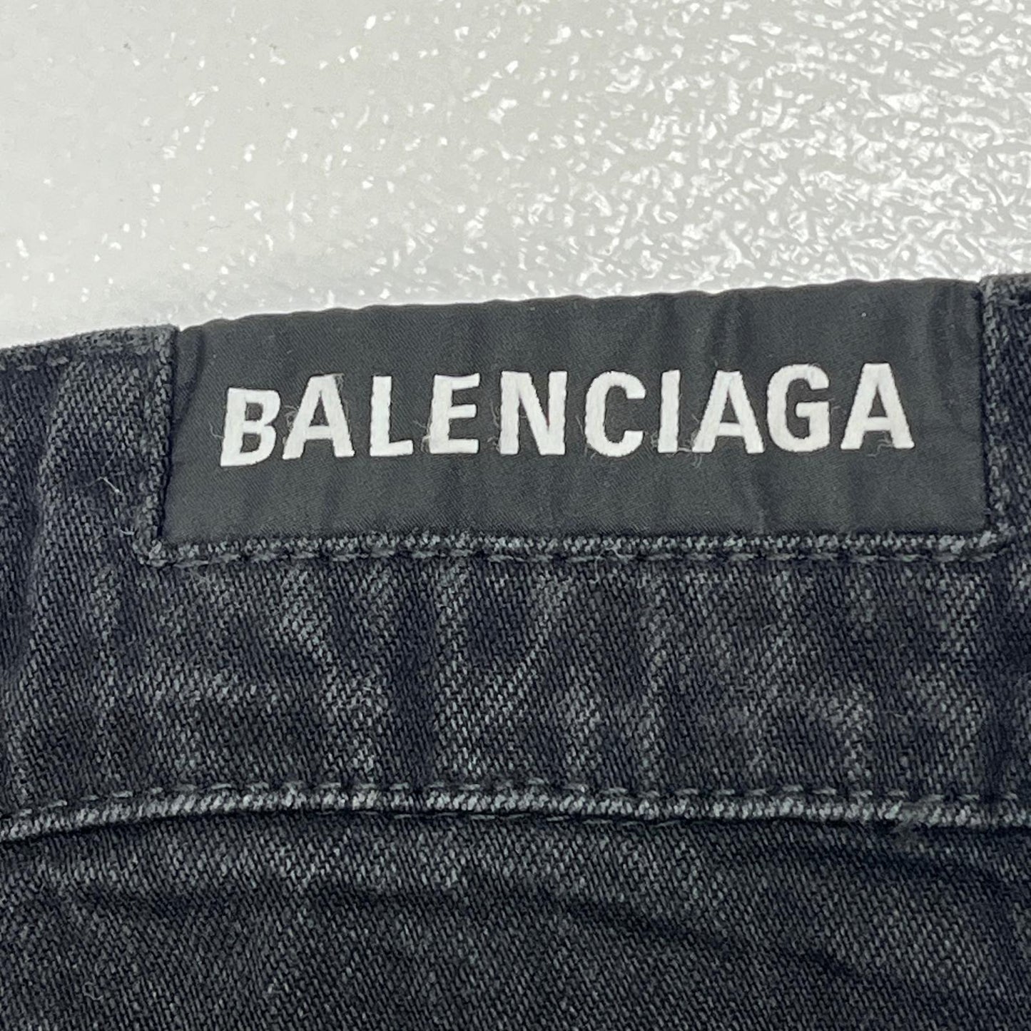 【中古】BALENCIAGA | バレンシアガ Drawstring Baggy Jeans デニムパンツ 786643 ブラック サイズ：M【加古川店】