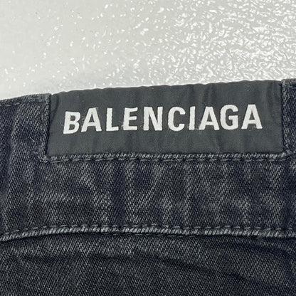 【中古】BALENCIAGA | バレンシアガ Drawstring Baggy Jeans デニムパンツ 786643 ブラック サイズ：M【加古川店】