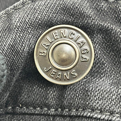 【中古】BALENCIAGA | バレンシアガ Drawstring Baggy Jeans デニムパンツ 786643 ブラック サイズ：M【加古川店】