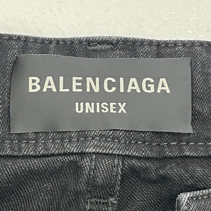 【中古】BALENCIAGA | バレンシアガ Drawstring Baggy Jeans デニムパンツ 786643 ブラック サイズ：M【加古川店】