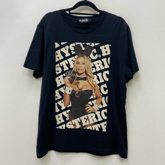 【中古】HYSTERIC GLAMOUR | ヒステリックグラマー ×PLAYBOY 半袖Ｔシャツ 1263CT01 ブラック サイズ：L【加古川店】
