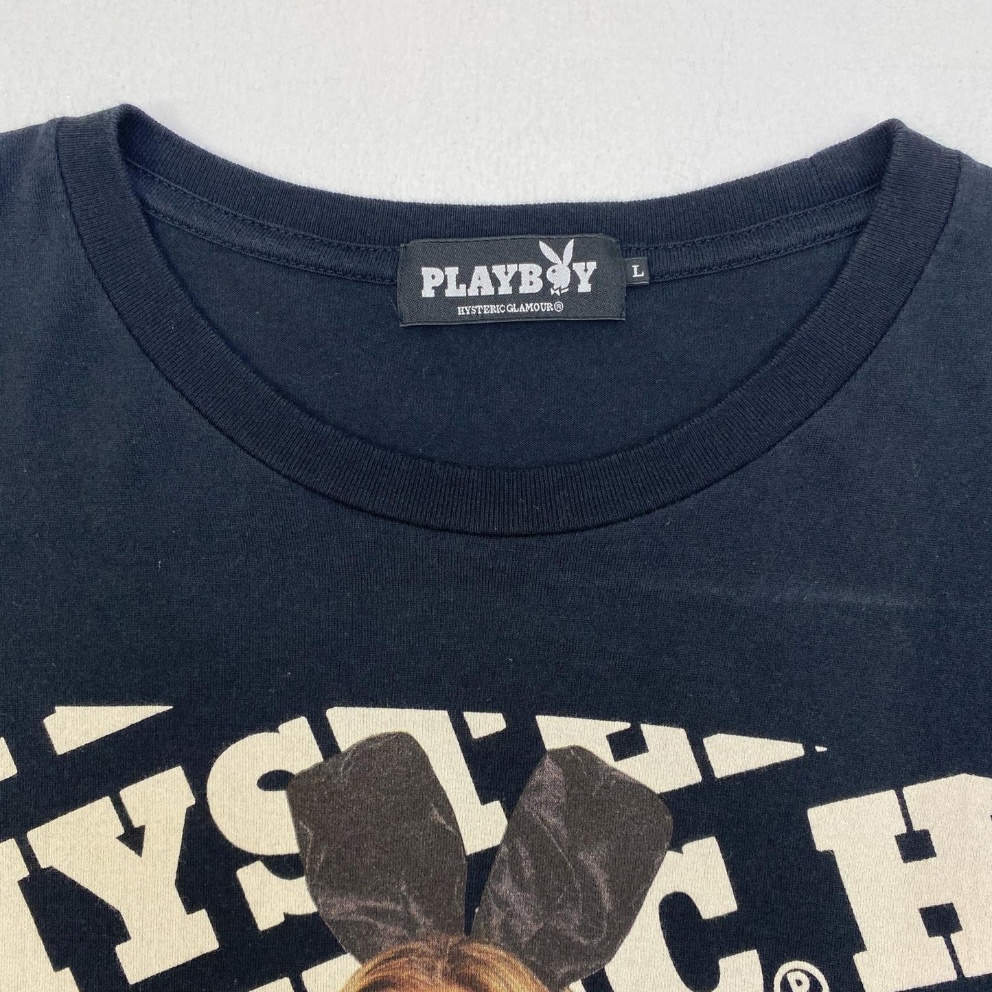 【中古】HYSTERIC GLAMOUR | ヒステリックグラマー ×PLAYBOY 半袖Ｔシャツ 1263CT01 ブラック サイズ：L【加古川店】