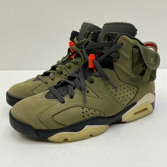 【中古】NIKE | ナイキ Travis Scott×Air Jordan 6 Retro 'Medium Olive' スニーカー CN1084-200 カーキ 27cm【加古川店】