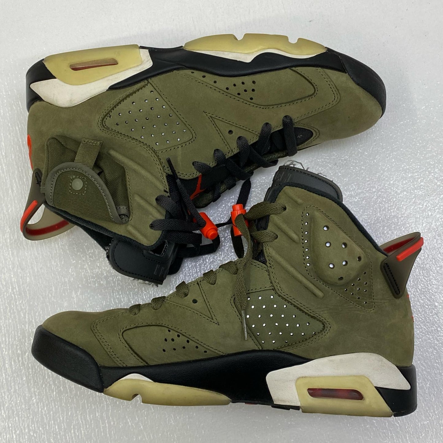 【中古】NIKE | ナイキ Travis Scott×Air Jordan 6 Retro 'Medium Olive' スニーカー CN1084-200 カーキ 27cm【加古川店】