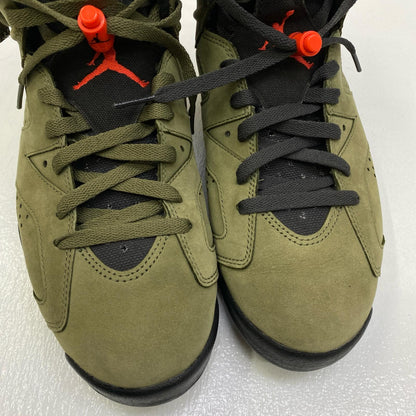 【中古】NIKE | ナイキ Travis Scott×Air Jordan 6 Retro 'Medium Olive' スニーカー CN1084-200 カーキ 27cm【加古川店】